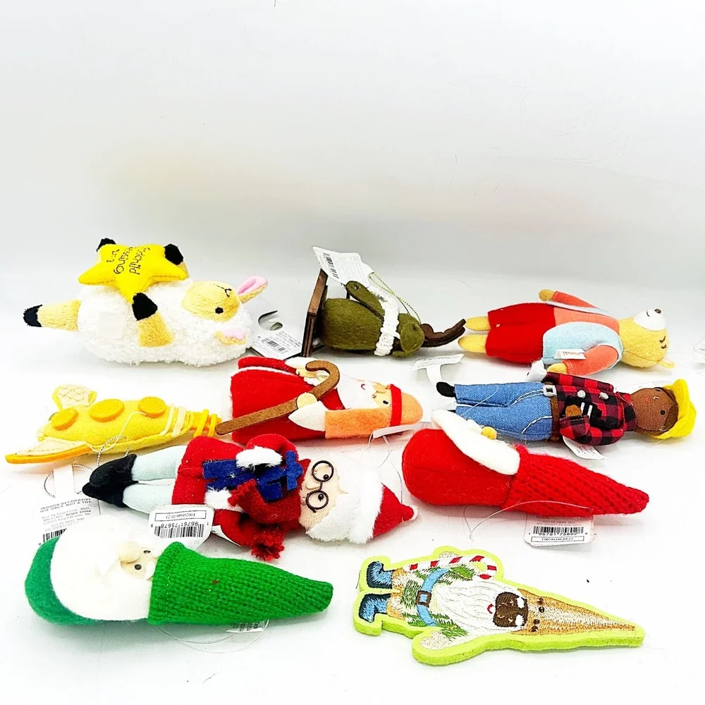 Wondershop Christmas Ornaments Lot of 10‎ NEW Felt Fabric Figures